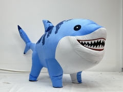 Walking Effect Adult Inflatable Shark Costume for Entertainment 2m Giant Shark Fancy Dress Costume Sale