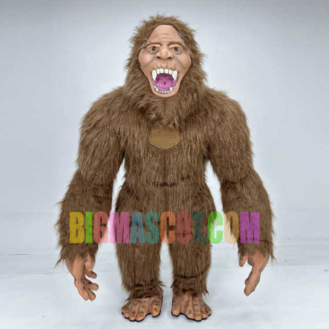 Custom Made Unisex Wild Man Savage Mascot Costume Adult Plush Inflatable Walking Character Animal Cosplay for Events