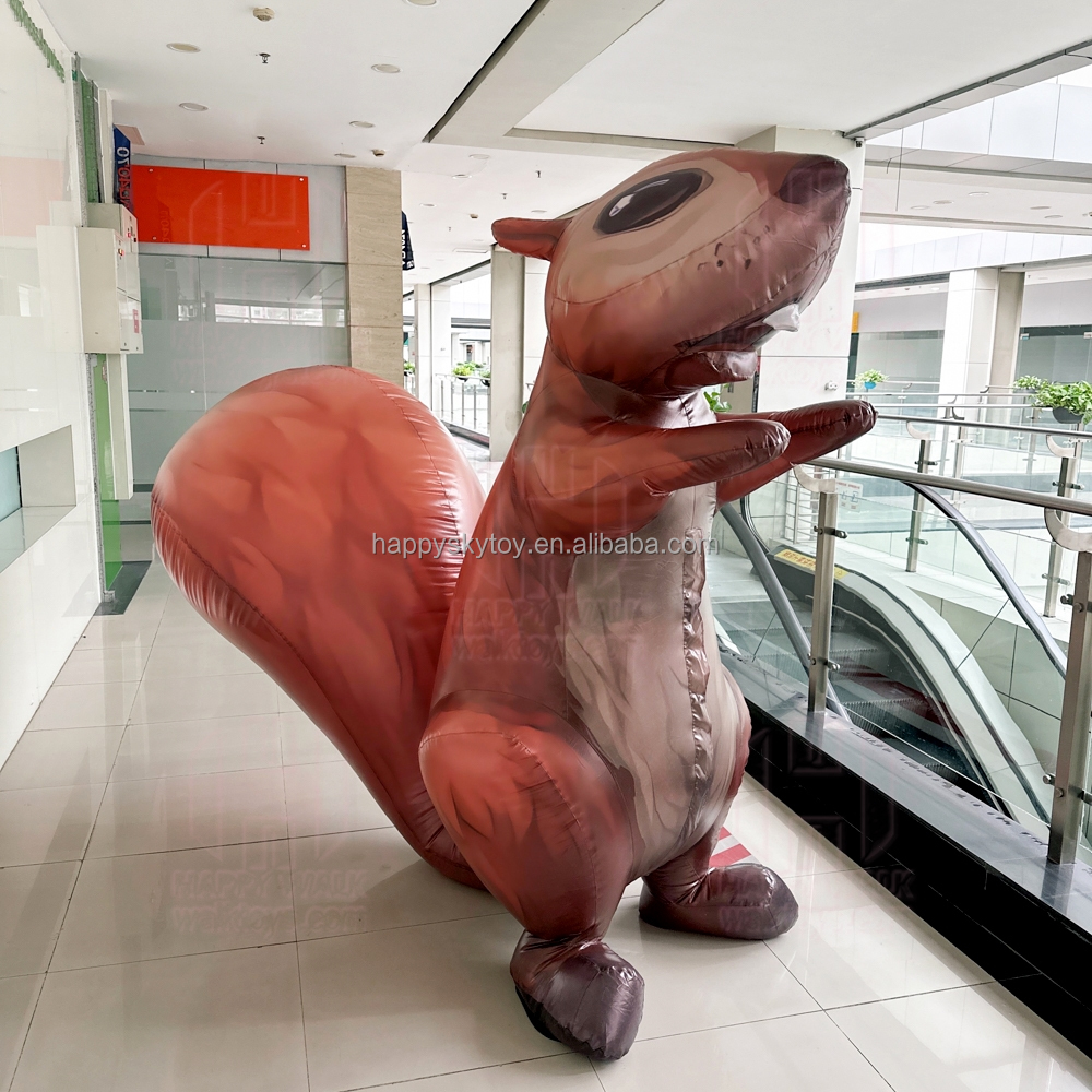 Giant Advertising Adults Animal Walking Costume Waterproof Halloween Party Performance Cosplay Inflatable Squirrel Costume