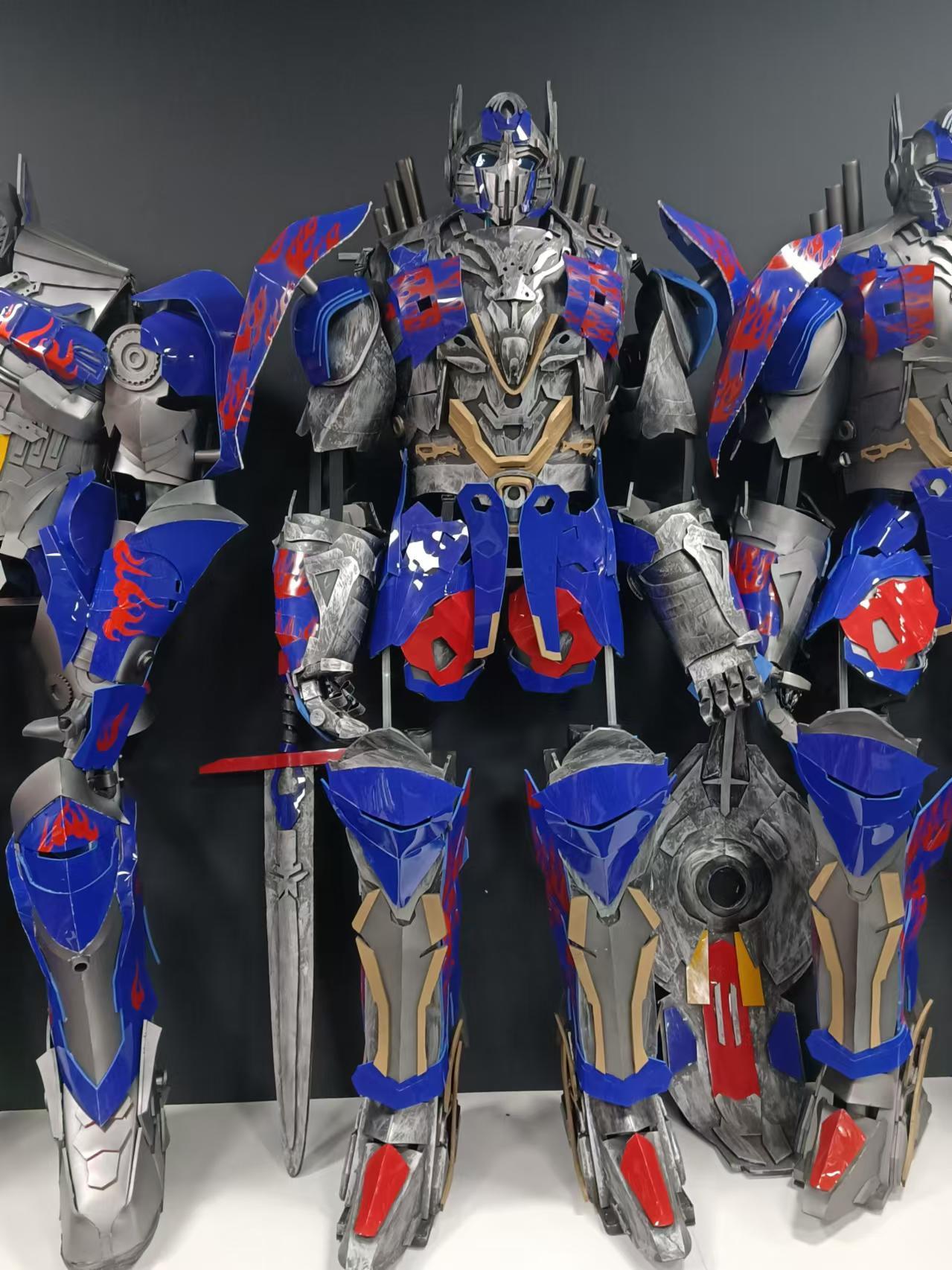 Transformers LED Robot Costume with Stilt Walker Design Party Wearable Mascot for Adults Unisex Halloween,Big Mascot,LED Robot Costume with Stilt Walker Design Party Wearable Mascot for Adults Unisex Halloween