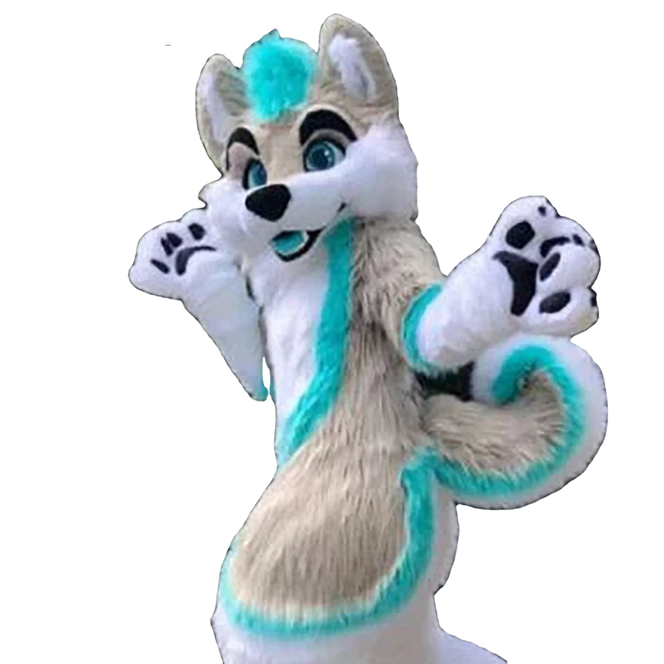 Hot Sale Popular Party Dress Cute Long Plush fox Mascot Costume Inflatable Giant Mascot Costume