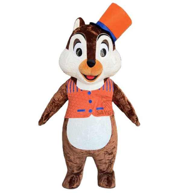 Orange Set Dressing Squirrel Mascot Costume 2m Cosplay Garments Squirrel Inflate Costume for Anime Activities