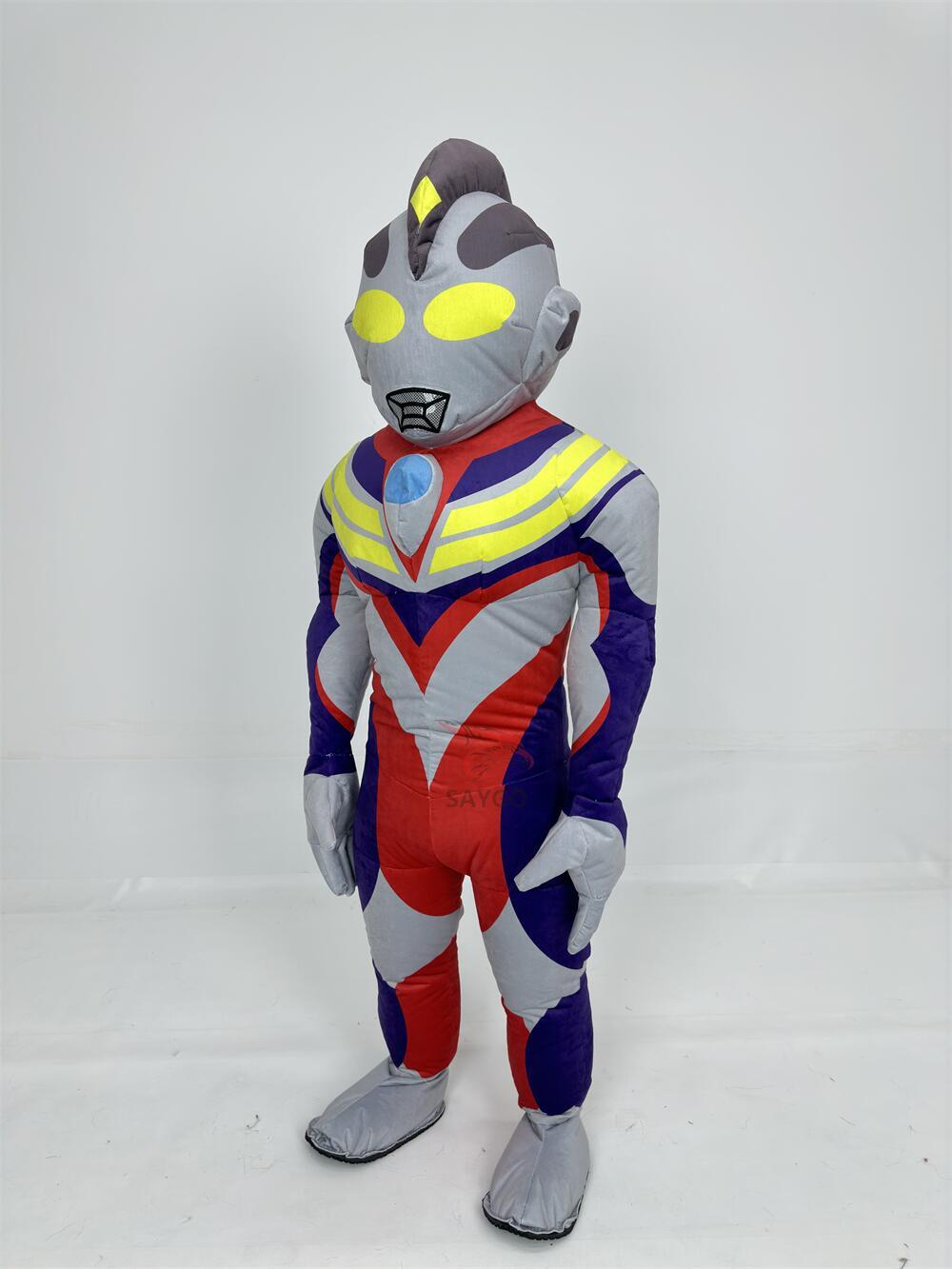 Classic Character Inflatable Ultraman Mascots Costume CE 2.6M 2M Plush Ultraman Costume Suits for Adults Kids Cosplay