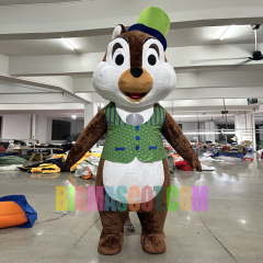 Orange Set Dressing Squirrel Mascot Costume 2m Cosplay Garments Squirrel Inflate Costume for Anime Activities