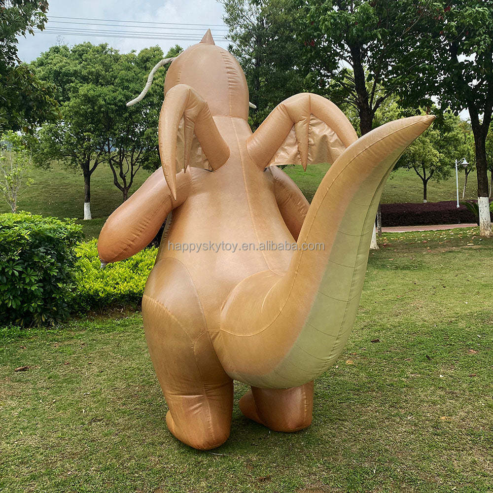 Inflatable Dragon Dinosaur Costume Cartoon Animal Moving Walking Suit Advertising Mascot Realistic Inflatable Dragonite