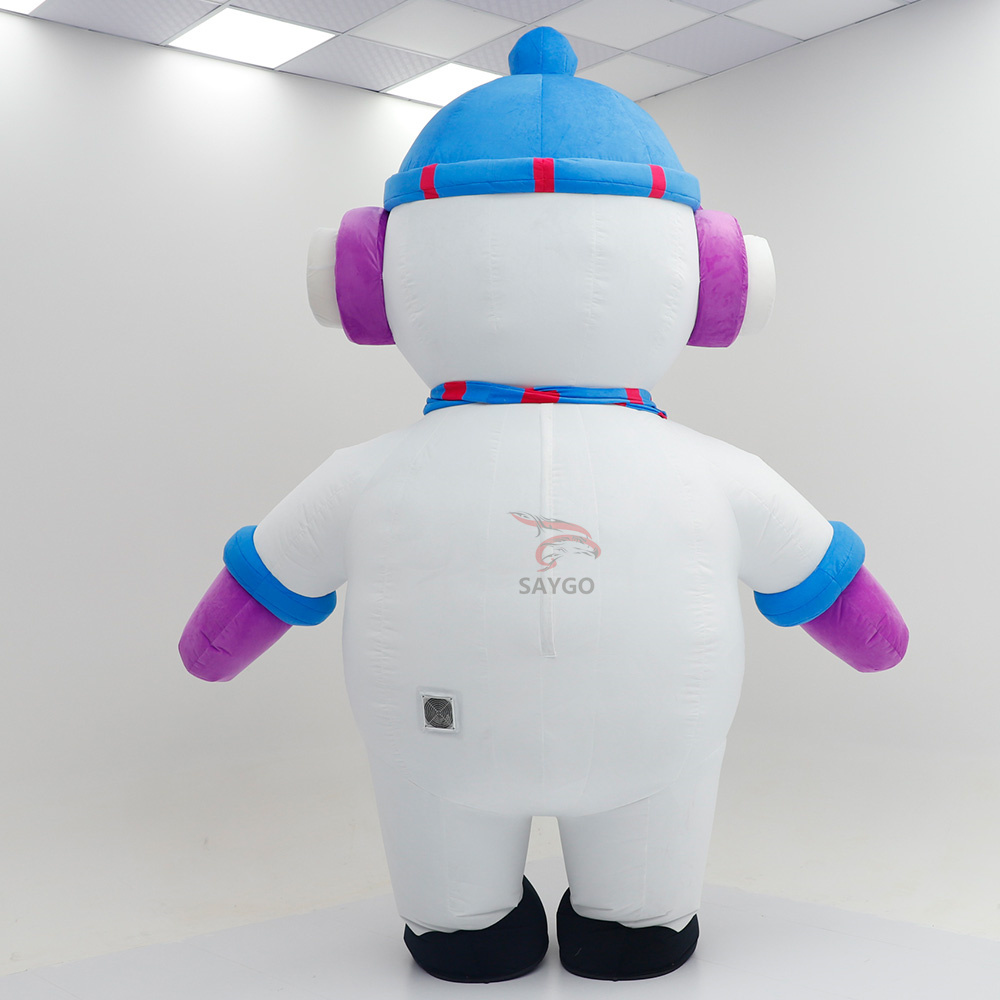 New Arrivals Snowman Olaf Adult Mascot Costume Inflatable Unisex Model 001 for Easter/Halloween Carnival Party