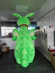 Wholesale 2.6m Unisex Adult Inflatable Dragon Costume Furry Dinosaur Mascot for Cosplay PVC & Plush Anime Theme Party Use