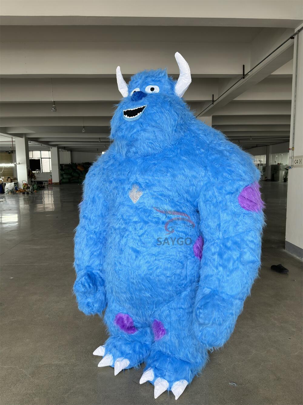 2025 Custom Cheap Price Sell High Quality Inflatable Mascot Sully Monsters Inc Costume for Men