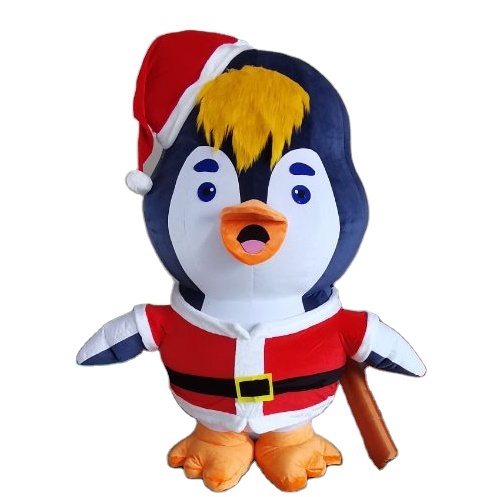 2024 Customizable Unisex Inflatable Penguin Costume Cute Interactive Advertising Mascot Kids' Parties Top Selling Halloween