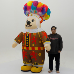 Professional-Grade Custom Arabian Father Mascot Costume Inflatable Human Mascot Adult Performance Costume