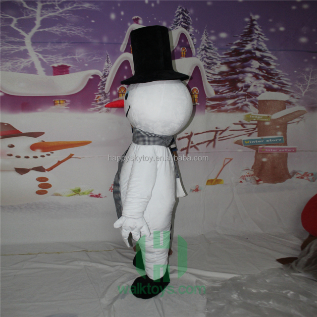 Large Size Pretty Walking Snowman Costume Cartoon Mascot for Easy Wear Advertising Promotion Snowman Costumes Clothing
