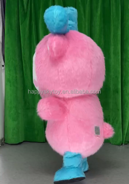 Anime Cosplay Mascot Costume Cartoon Character Deer pink Inflatable Clothing for Adults Birthday Party Dress 2.2m Mascots Suit