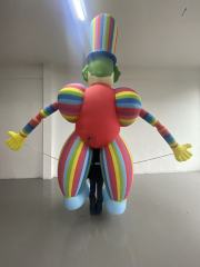 Cartoon Walking Clown Inflatable Model Main Park Clown Doll Inflatable Clothing Balllon for Parks