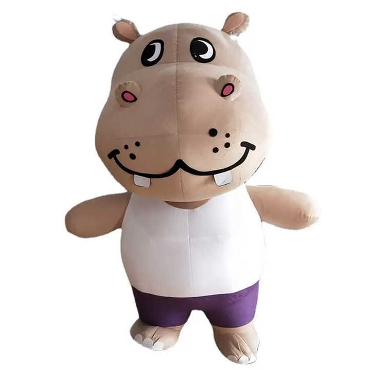 River Animal Fat Hippo Mascot Costume for Adults Inflatable Hippo Costume Mascotte 2m