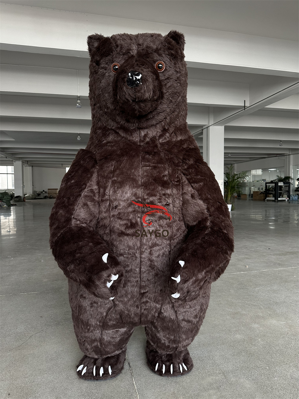 Factory Price Giant White Black Grey Wolf Inflatable Mascot Costume Commercial Walking Adults Party Dress for Event