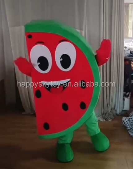 Watermelon Man Mascot Costume for Adults Cosplay Walking Outside 1.5-2.2m Watermelon Fruit Mascot Costumes Clothes