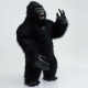 Hot Sale Giant Black Gorilla Inflatable Mascot Costume Long Fur Party Blower Standing King Kong Inflatable Costume Giant Animal