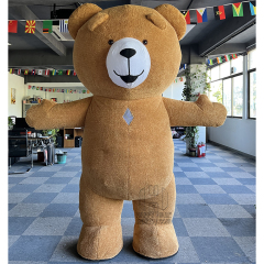 Custom 2m/2.6m Inflatable Giant Teddy Bear Mascot Costume Koala Walking Cosplay for Adults for Halloween Parties