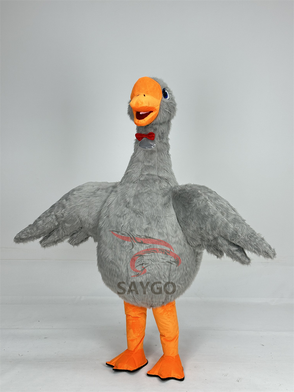 Goose Gray Swan Mascot Costume Adults Plush Furry Inflatable Animal Dress Suit Halloween Party Outdoor Advertising Party Cosplay