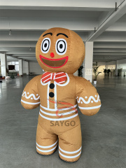 Factory Christmas Customized Color Party Inflatable Santa Clause Reindeer Gingerbread Man Costume Inflatable Mascot Costume