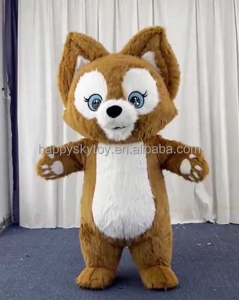 Playful 2.6m LinaBell Fox Mascot Costumes in Hot Selling for Cosplay Walking Performance and Events Rental