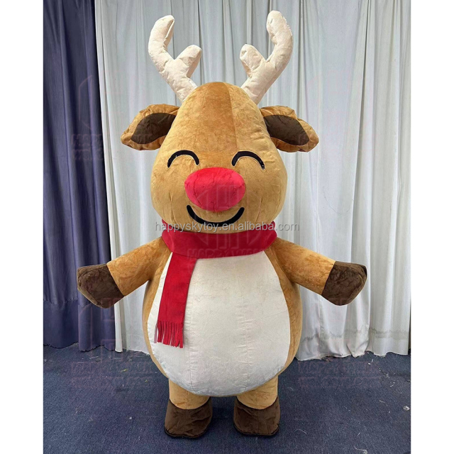 Happy Sky  Unisex Adult Deer Animal Inflatable Mascot Costume for Halloween/Christmas Fancy Dress Cosplay