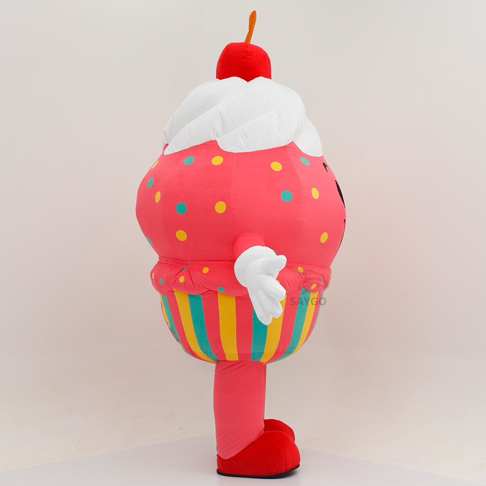 High Quality  Food-Themed Cake Shaped Inflatable Mascot Costume for Adults/Unisex Easter/Halloween Performance