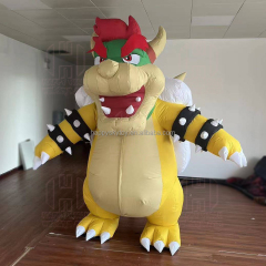 Realistic Chinese Dragon Mascot Costume Smooth Material Custom 2M Dinosaur Inflatable Mascot Costume
