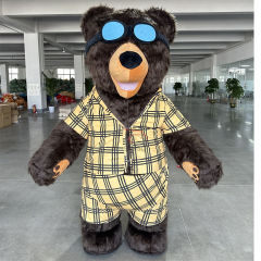 High Quality Inflatable 2m/2.6m Realistic Walking Inflatable Christmas Clothing Elephant Mascot Costume