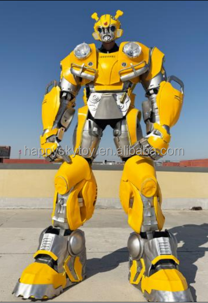 Bumblebee Transformers Mascot Iron Suit Costume Bumble Bee Transformer for Adults Mascot Costumes Suit,Big Mascot,Party Decoration Sets  Superhero Mascot Iron Suit Costume Bumble Bee Transformer for Adults Mascot Costumes Suit
