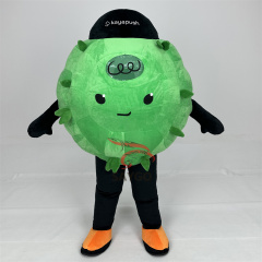 High Quality Custom Adult Unisex Soft Plush Inflatable Kayapush Balloon Man Mascot Costume for Cosplay and Parties