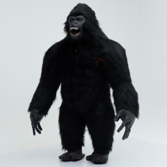 Hot Sale Giant Black Gorilla Inflatable Mascot Costume Long Fur Party Blower Standing King Kong Inflatable Costume Giant Animal,Big Mascot,Hot Sale Giant Black Gorilla Inflatable Mascot Costume Long Fur Party Blower Standing King Kong Inflatable Costume Giant Animal