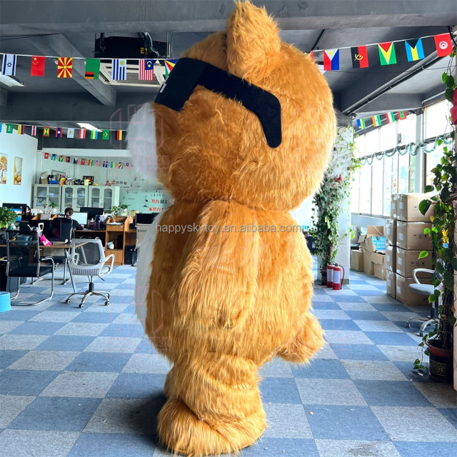 Popular Custom 2m 2.6m Giant Inflatable Cool Bear Mascot Costume with Sunglasses Cartoon Cosplay Animal Costume on Sale