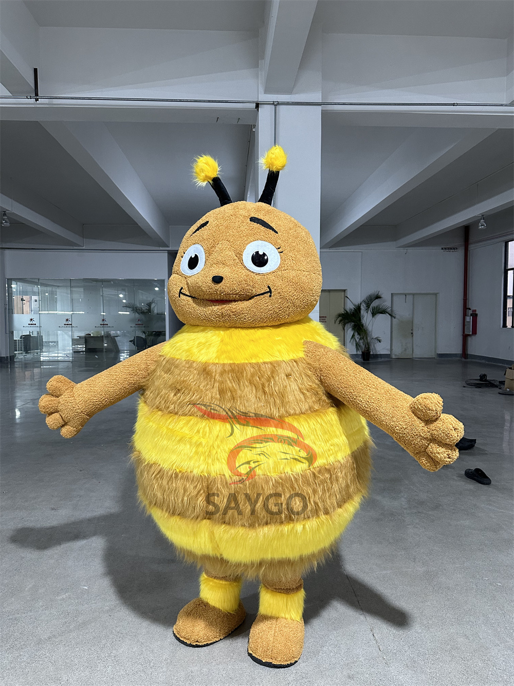 Unisex Adult Funny Inflatable Bee Costume Halloween Halloween Costume Hand Drawn Printing for Kids Cosplay or Funny Party
