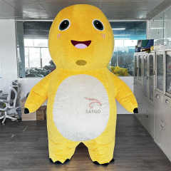 Expansive Milk Baby Dragon Plush Mascot Costume CE 2.6M Blow up Dinosaur Cosplay Suit Cloth Inflatable for Walking