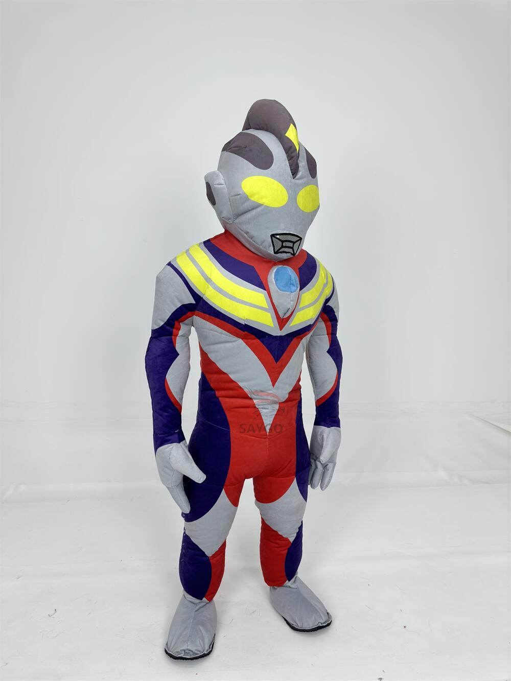 Classic Character Inflatable Ultraman Mascots Costume CE 2.6M 2M Plush Ultraman Costume Suits for Adults Kids Cosplay