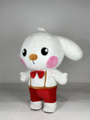 White Adult Dog Mascot Costume Custom Made Inflatable Features for Halloween Event Decorations Cute Toy Turtle Inflatable Mascot
