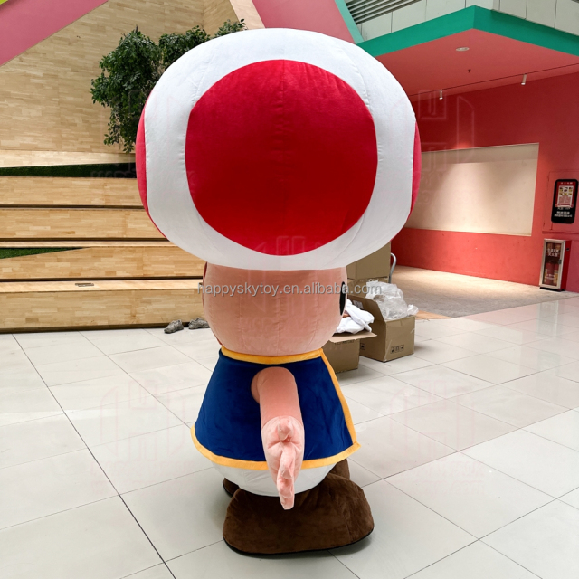 Factory Manufacture Funny Cute Animal Mascot Cartoon Mascot Mushroom Inflatable Costume for Adult
