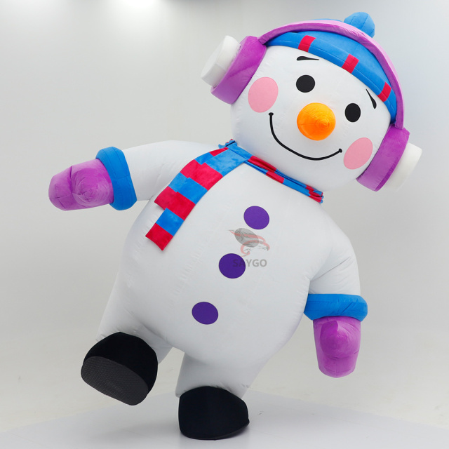 New Arrivals Snowman Olaf Adult Mascot Costume Inflatable Unisex Model 001 for Easter/Halloween Carnival Party