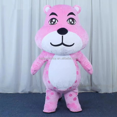 Unisex Inflatable Leopard Cheetah Mascot Costume Funny Plush Adult Carnival Dress for Cosplay Party Wedding Chester Cheetah