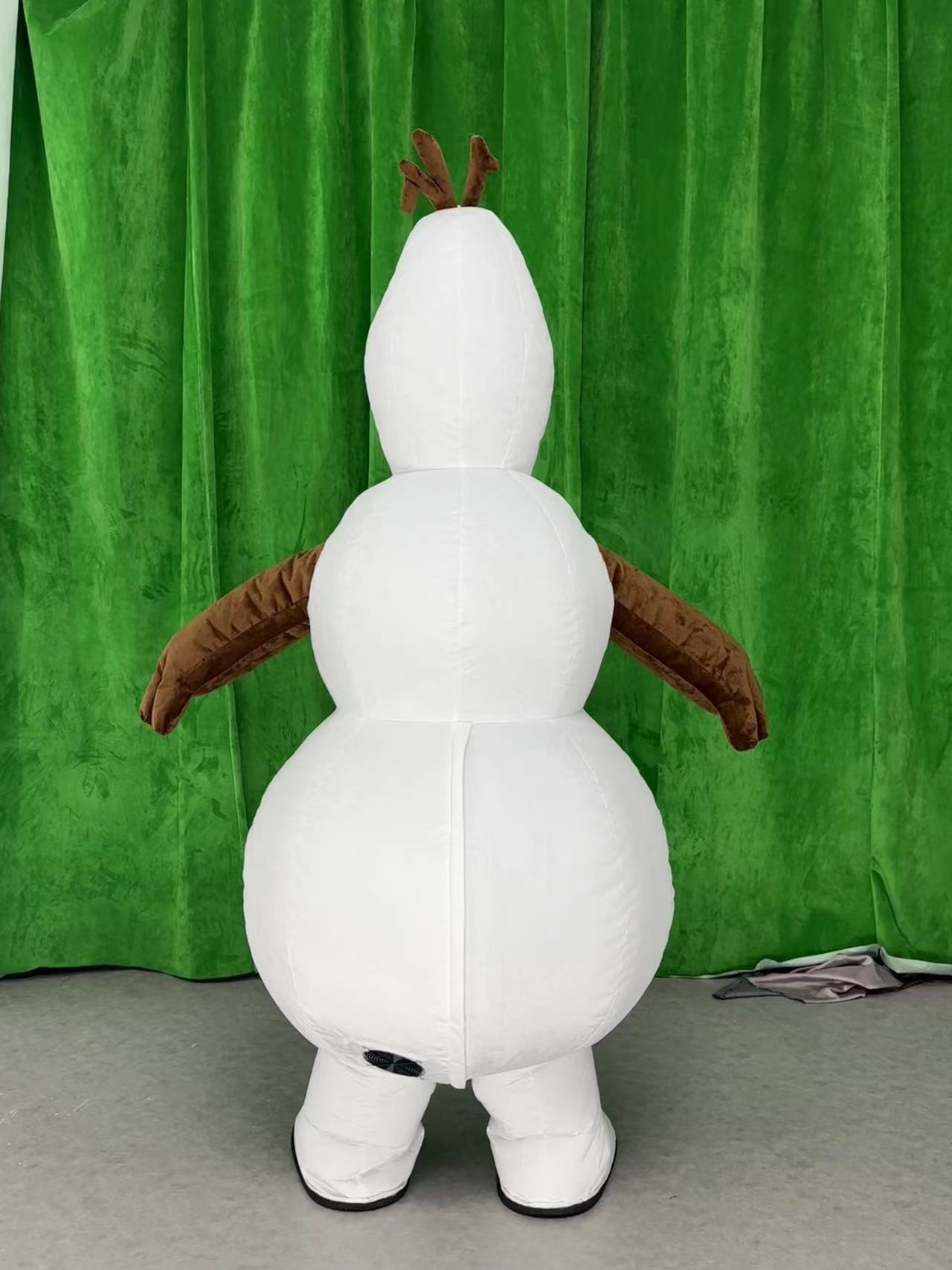 Huge Snowman Olaf Mascot Costume for Adults Inflatable Olaf of Forzens Cartoon Character Costume Mascot