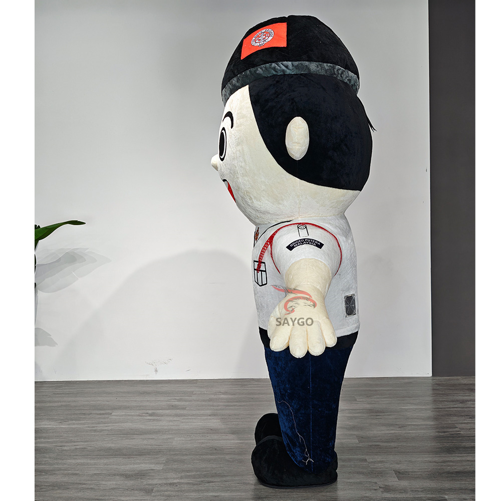 Inflatable White Animal Cartoon Robot Mascot Costume LED Halloween Adult Unisex Sale