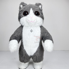 HI High Quality Giant Plush Lucky Cat Inflatable Mascot Costume for Adults for Parties and Cosplay Cartoon Theme