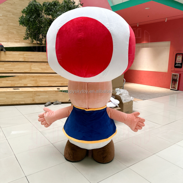 Factory Manufacture Funny Cute Animal Mascot Cartoon Mascot Mushroom Inflatable Costume for Adult