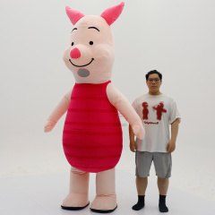 Excellent Product Popular Party Dress Cute Animal Inflatable Plush Pig Mascot Costume Custom Inflatable Giant Mascot Costume