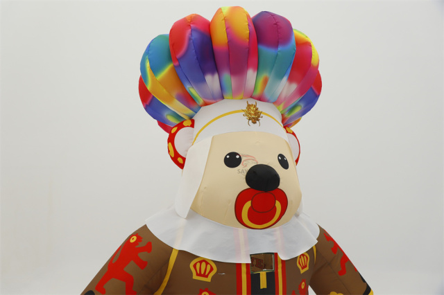 Arab Inflatable Arabian Son Bear Mascot Costume Custom Animal Cosplay Cartoon Theme Fancy Dress Christmas Party Costumes