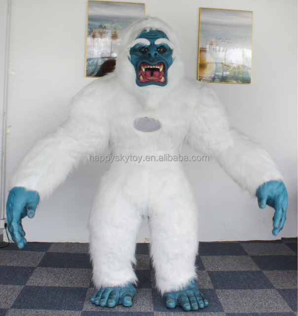 Cosplay Meti Abominable Snowman Yeti Inflatable Mascot Costume Halloween Anime Costume Monster Party Dresses