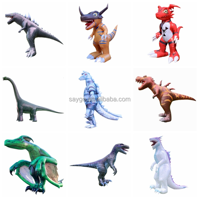 Happy Sky Inflatable Dragon Costume-Adult Unisex PVC Realistic Moving Walking Advertising Mascot for Easter/Halloween