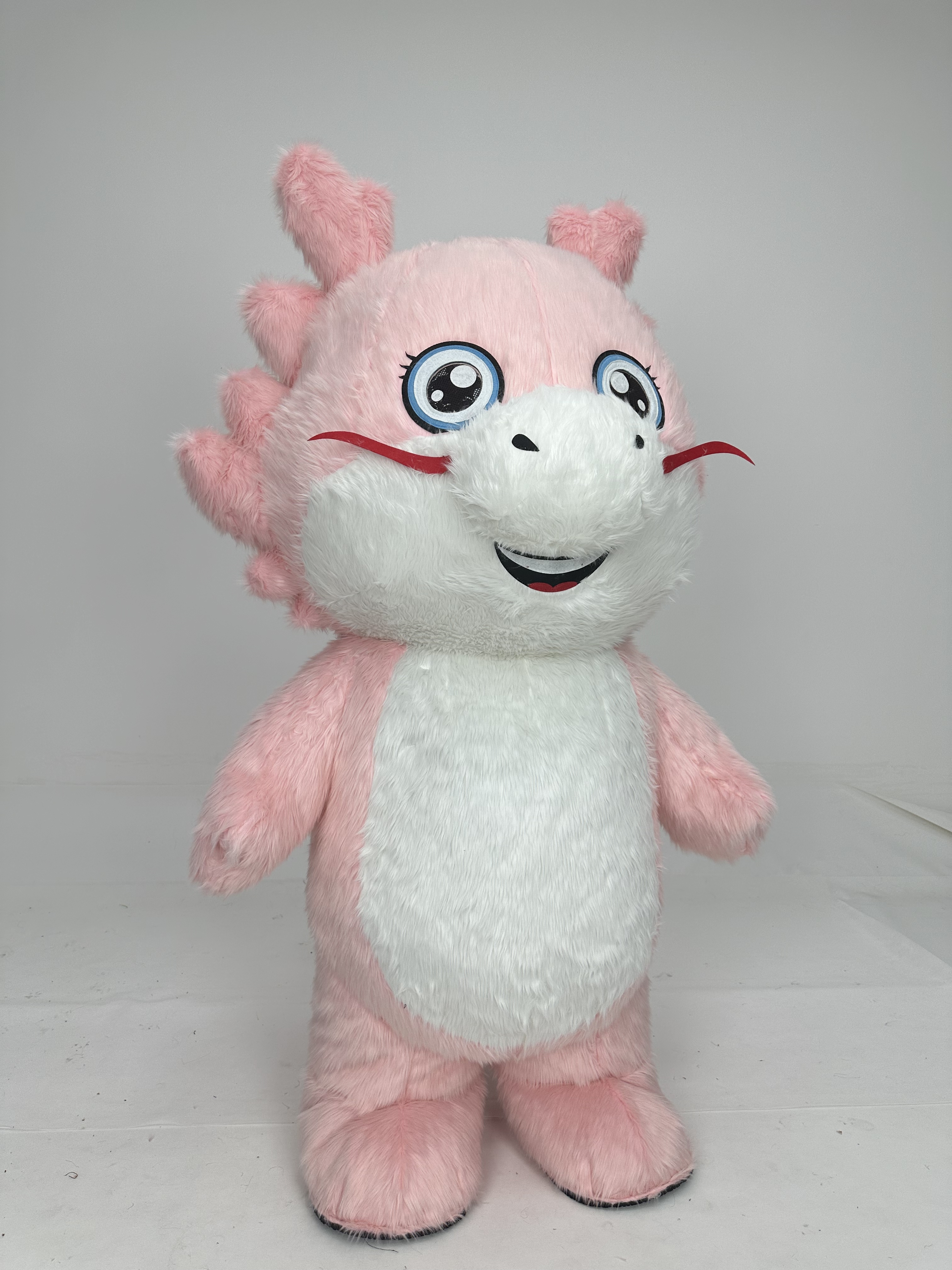 Hot Sale for Chinese Inflatable Red & Pink Dragon Mascot Costume for Adults-Unisex Easter/Halloween Use