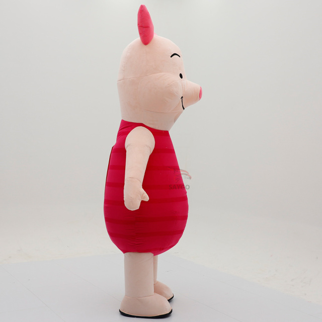 Excellent Product Popular Party Dress Cute Animal Inflatable Plush Pig Mascot Costume Custom Inflatable Giant Mascot Costume